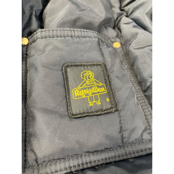 RefrigiWear Mens S/P Insulated Jacket Black Quilted Nylon SKU 9308 - Picture 5 of 14